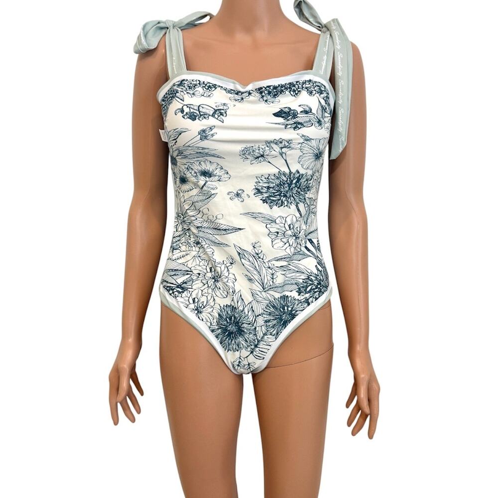 Visual Mood L Violet reversible shoulder tie swimsuit SW 3670